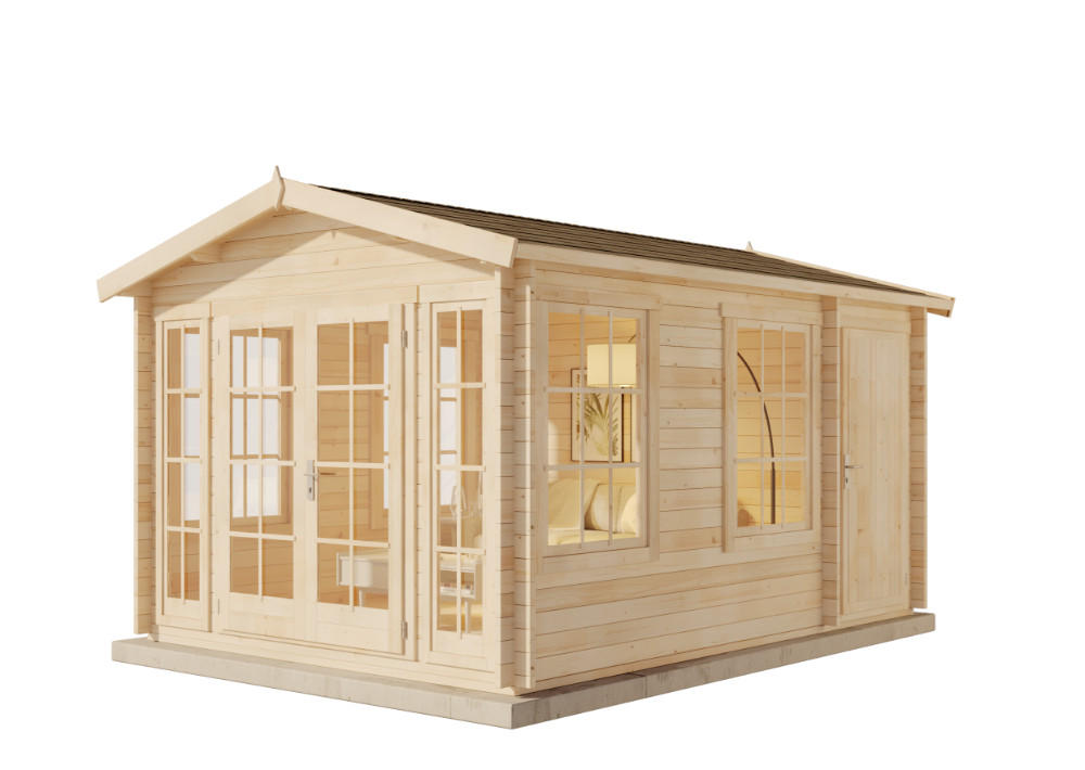 Alpholz Gartenhaus Natur 340x257x460 cm