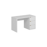 SCHREIBTISCH mit 3 Schubladen - Weiß - MABELI - Weiß, Holz (60/130/75cm) - Vente-Unique