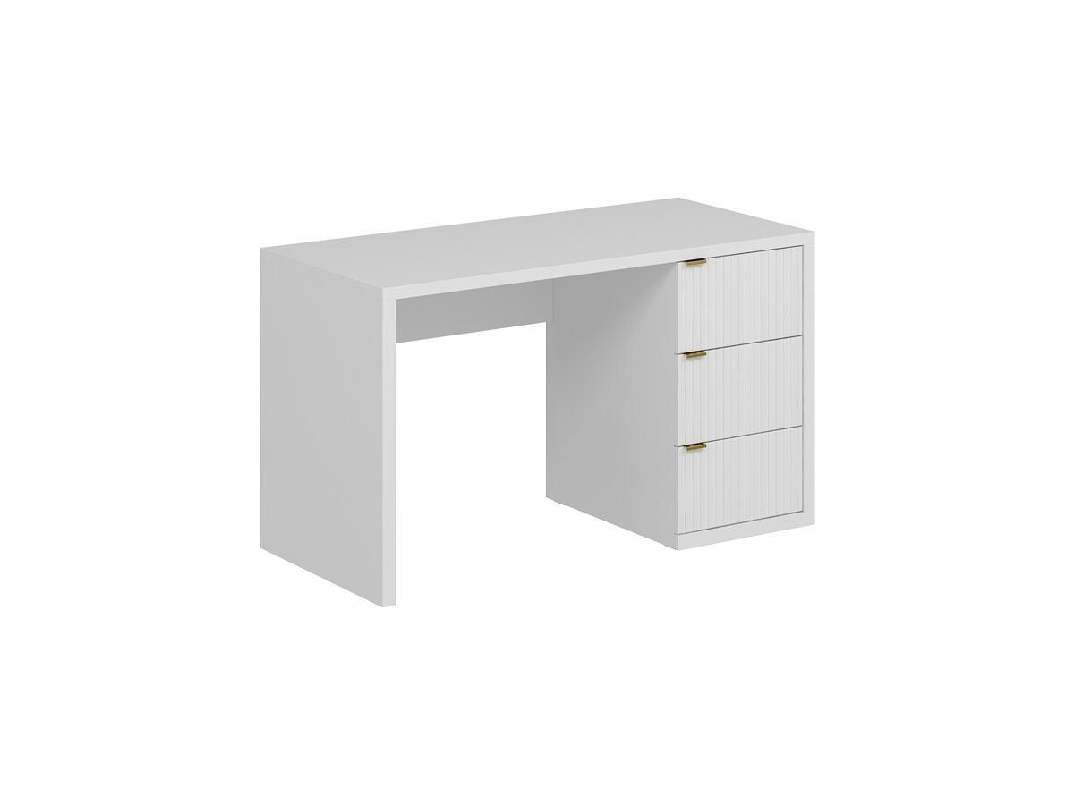 SCHREIBTISCH mit 3 Schubladen - Weiß - MABELI - Weiß, Holz (60/130/75cm) - Vente-Unique