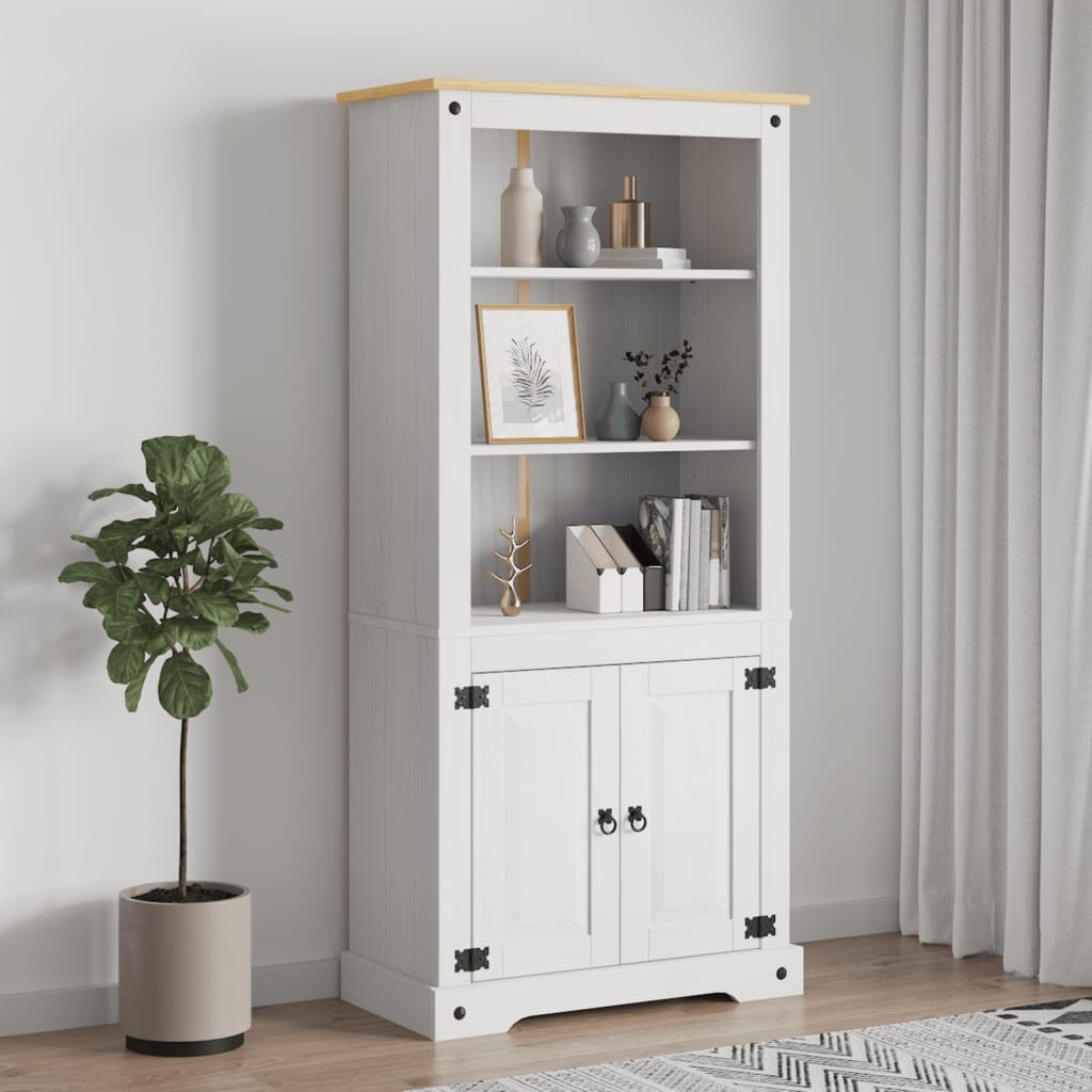 BUFFETSCHRANK Carter 80/40/170 cm - Weiß, Holzwerkstoff (80/170/40cm) - Nettlife