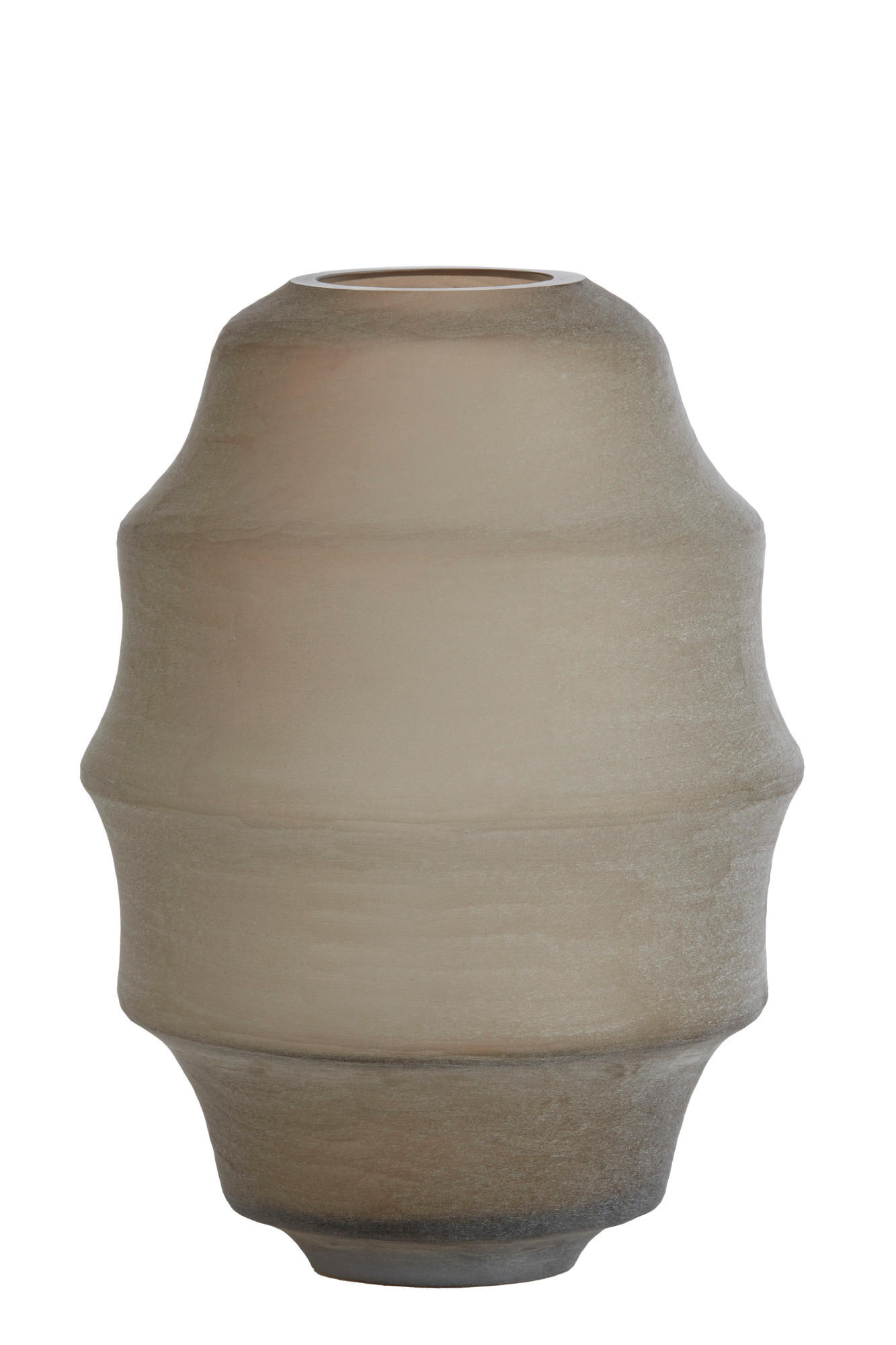 VASE Nayoro Braun Ø31/42 cm - Braun, Glas (31/42cm) - Light & Living