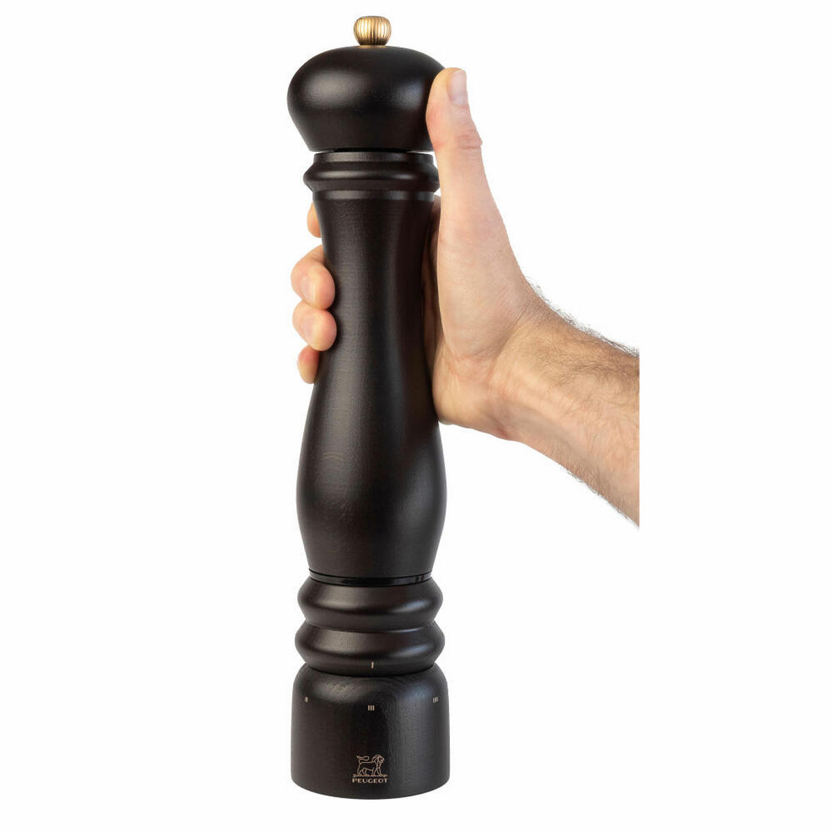 SALZMÜHLE Elektrisch Paris Électrique 34cm Buchenholz Schokolade Stahlmahlwerk - Braun, Holz (7.3/34/7.3cm) - PEUGEOT