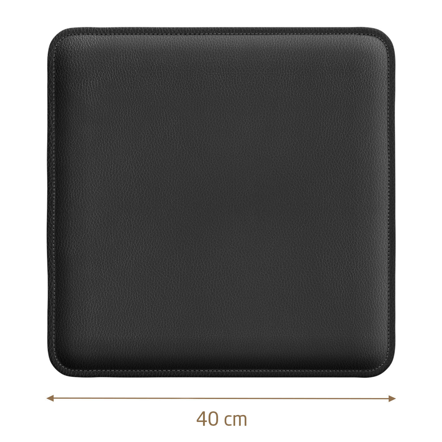SITZKISSEN zum Wenden Filz und Kunstleder 4er Set - Hellgrau, Textil (40/40/2cm) - Miqio Design
