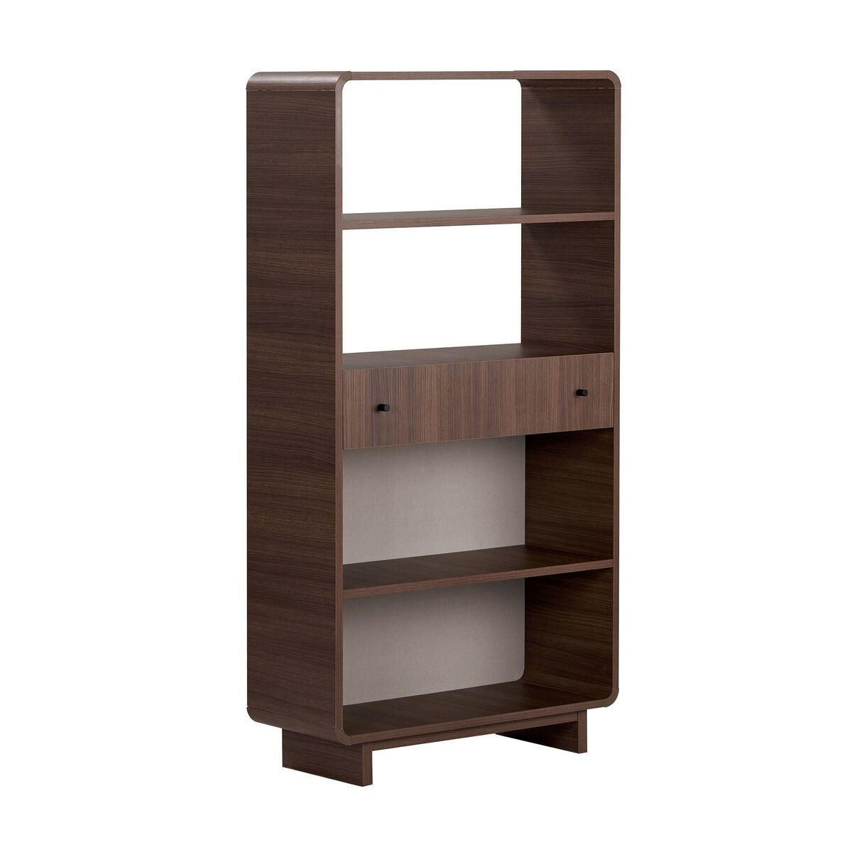 REGAL 1 Schublade, 4 offenen Fächern mit abgerundeten Kanten 34/154/78 cm - Naturfarben, Holzwerkstoff (34/154/29cm) - Calicosy