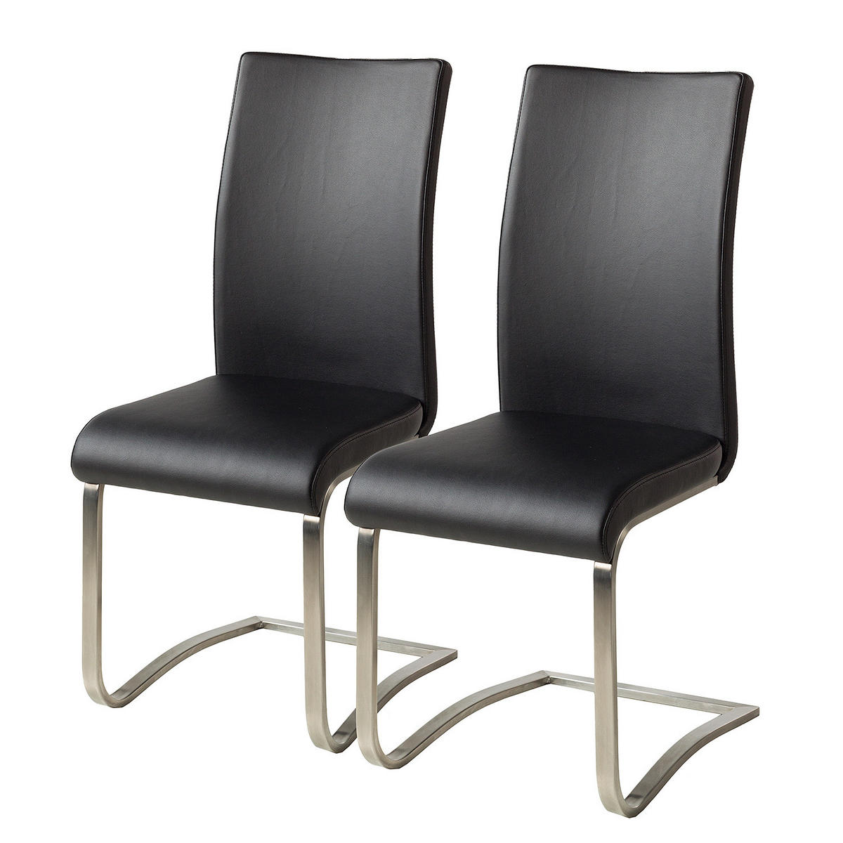 FREISCHWINGER - Edelstahlfarben/Schwarz, Kunststoff/Metall (43/103/52cm) - home24