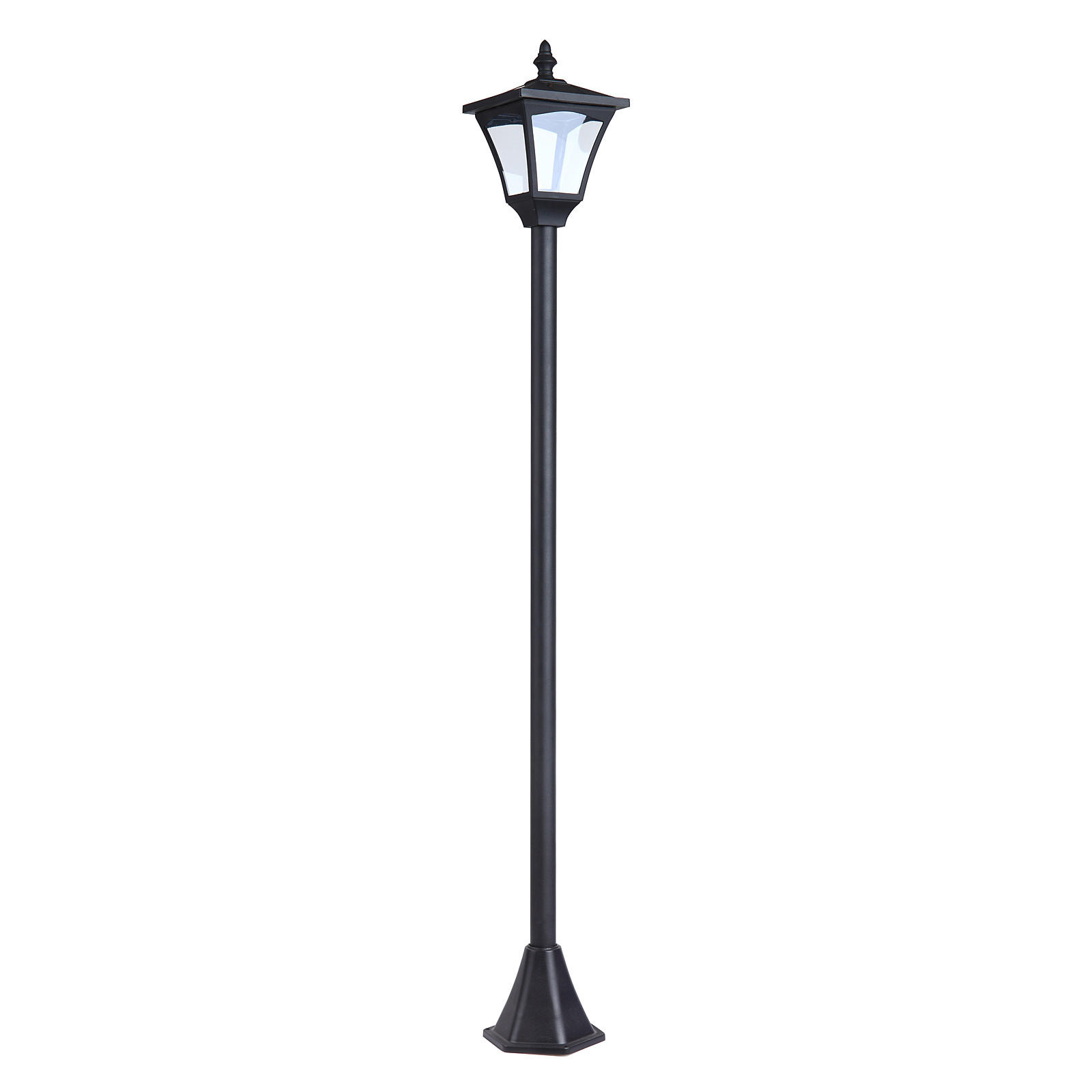 GARTENLATERNE, Schwarz, Kunststoff - Schwarz, Kunststoff (15/120/15cm) - Outsunny
