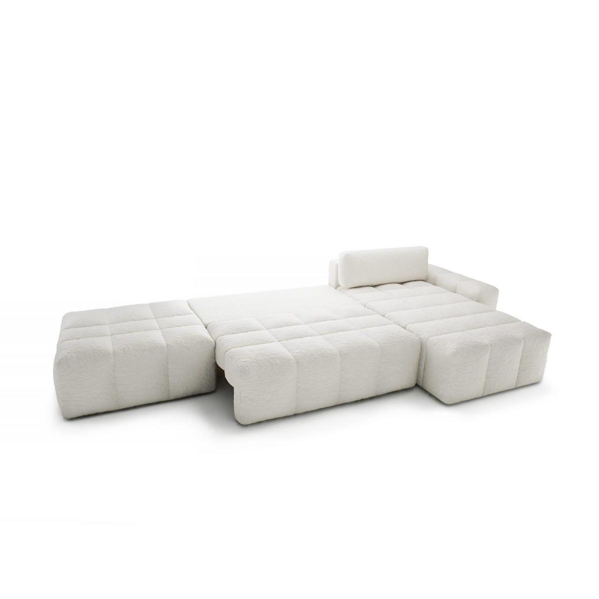 ECKSOFA mit Schlaffunktion Liptitz La, Creme - Creme, Textil (100/363cm) - Fedve