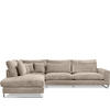 ECKSOFA LINKS BRENTIS Chenille-Stoff, Beige - Beige, Textil (314/224cm) - KONSIMO®