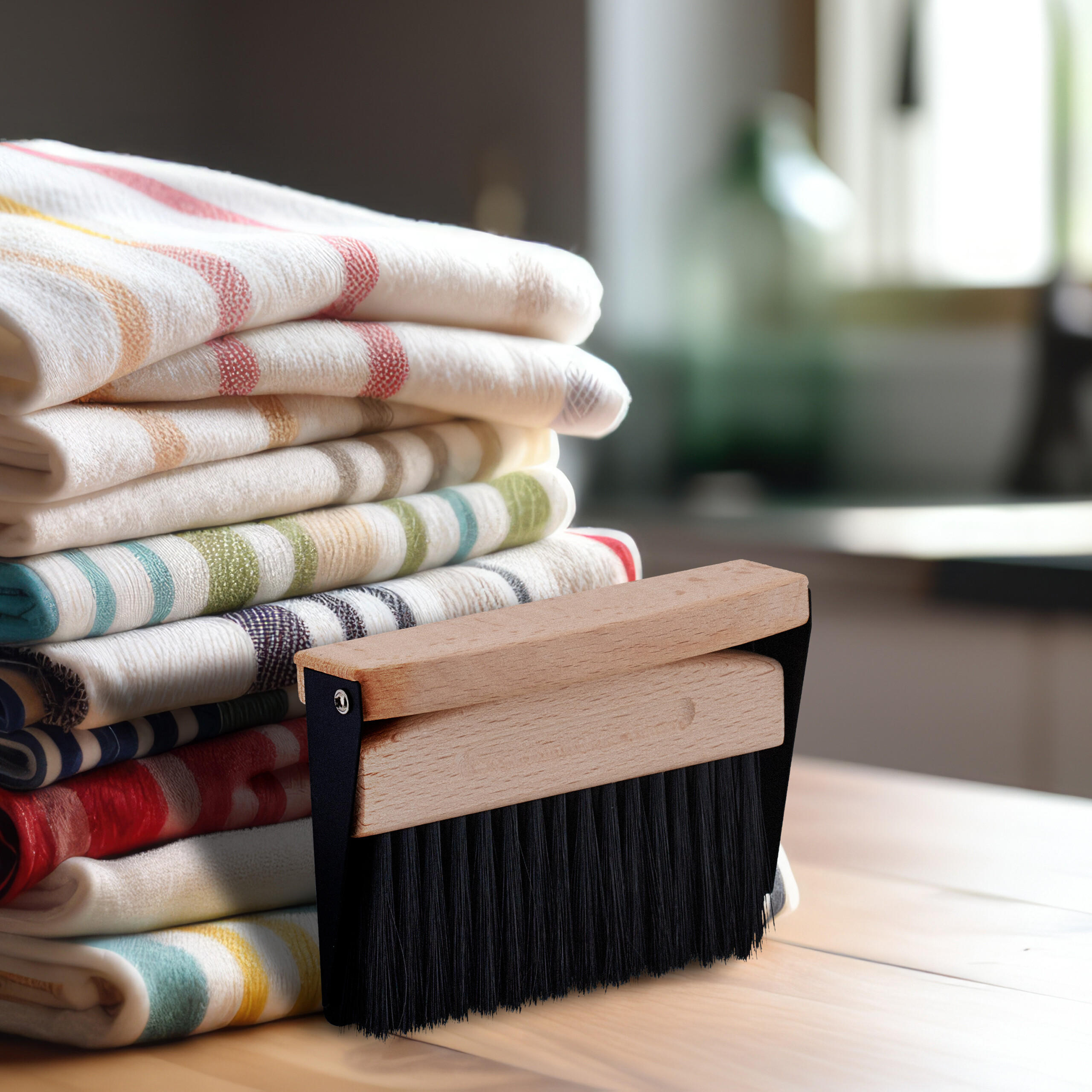 Thumbnail - Relaxdays Tischkehrset, Schwarz, Metall, Holz, Kunststoff, 15.5x4x11 cm, Gartenzubehör, Gartenpflege, Gartenwerkzeuge