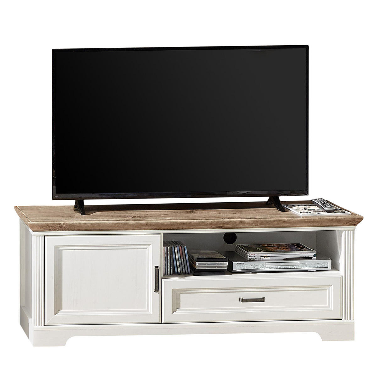 TV-LOWBOARD - Weiß, Holzwerkstoff (143/54/51cm) - home24
