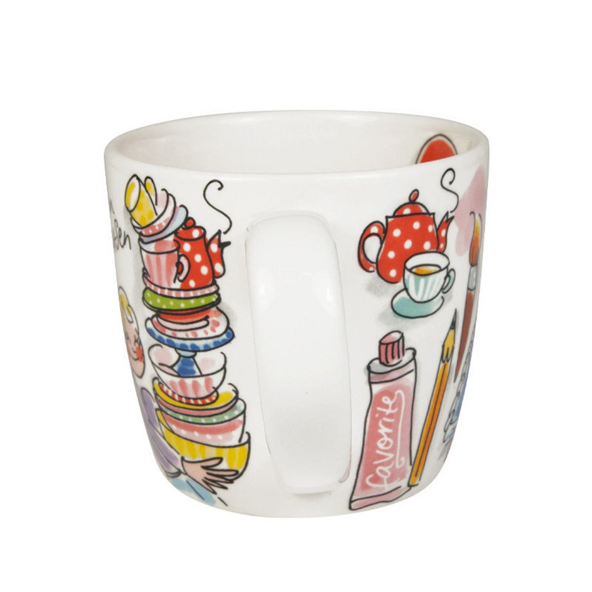 CAPPUCCINO-BECHER Blond Birthday - All You Need Is Blond in Bunt - 500 ml - Multicolor, Keramik (0.5L) - Blond Amsterdam