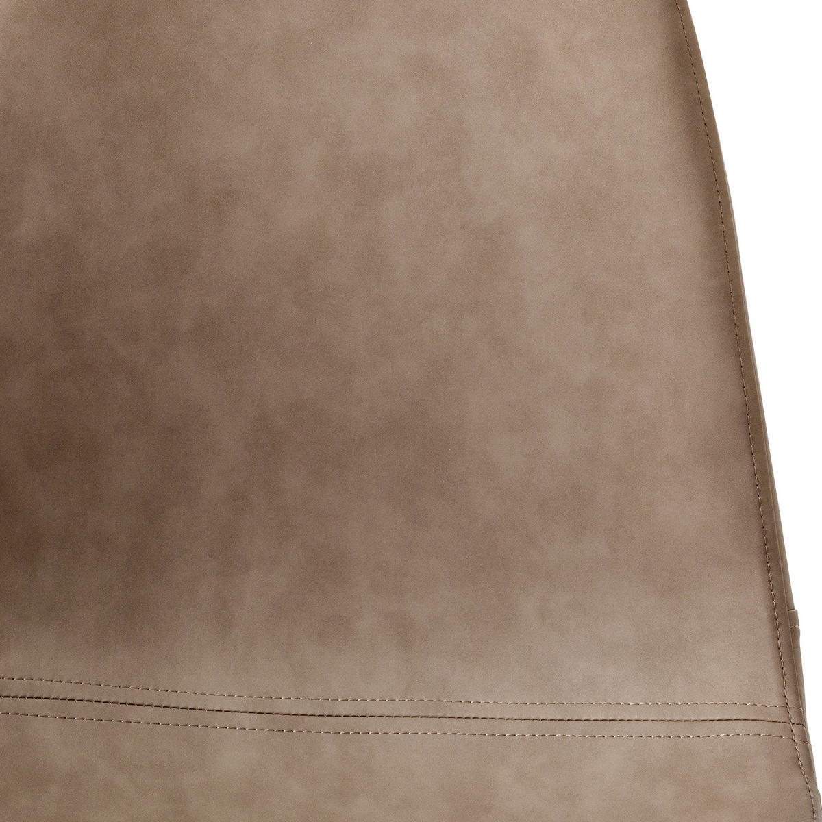 POLSTERSTUHL - Kunstleder / Metall - Braun, Kunststoff (44/87/53cm) - home24