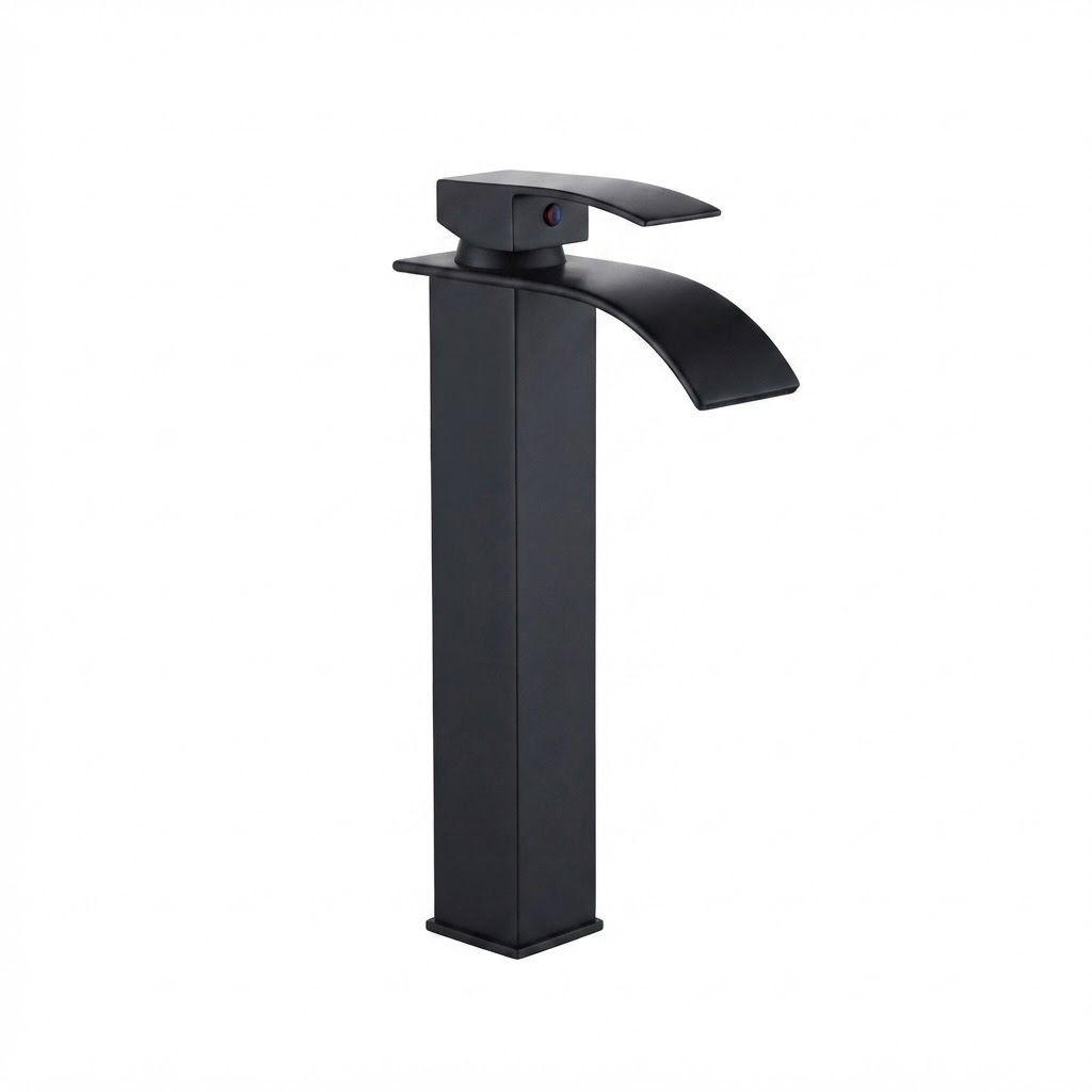 BADEZIMMERARMATUR, 305 x 160 mm, schwarz - Schwarz, Metall (36/7/27cm) - Vallsero