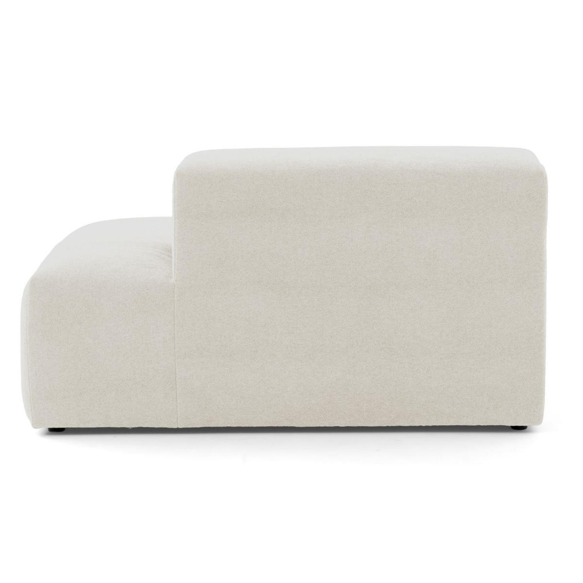 3-SITZER modulares Sofa HEAVEN SET 1 Rechts, Breite 255 cm Webstoff Weiß - Schwarz/Weiß, Holz/Kunststoff (102/71/255cm) - Muffo