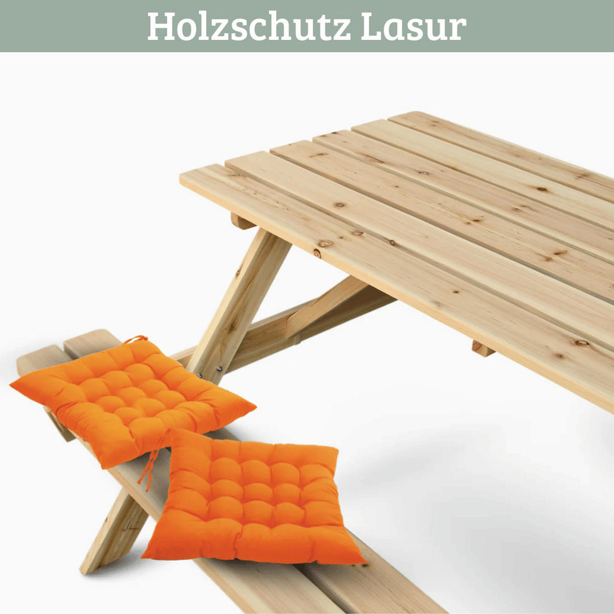 PICKNICKTISCH Outdoor KLEIS 140cm Gartenbank - Braun, Holz (160/170/75cm) - DELUKE