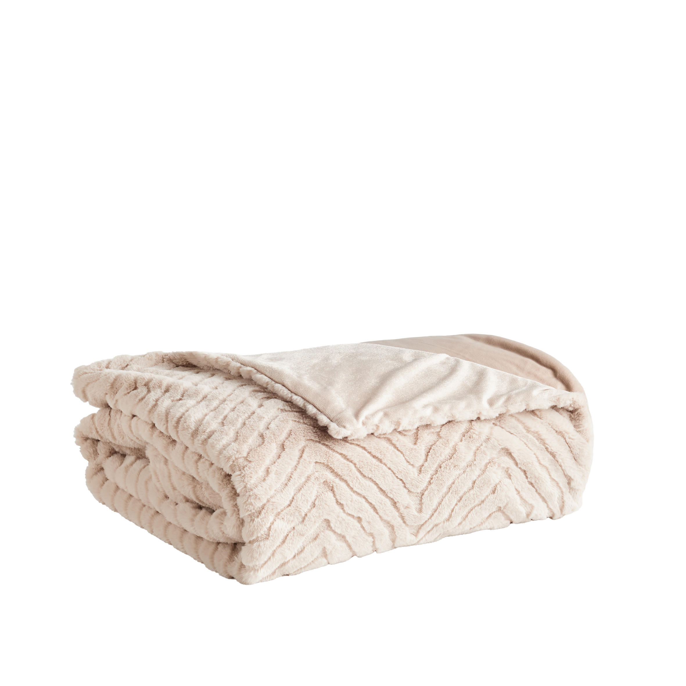 TAGESDECKE Abraconi - Hellbraun, Textil (180/220cm) - home&you