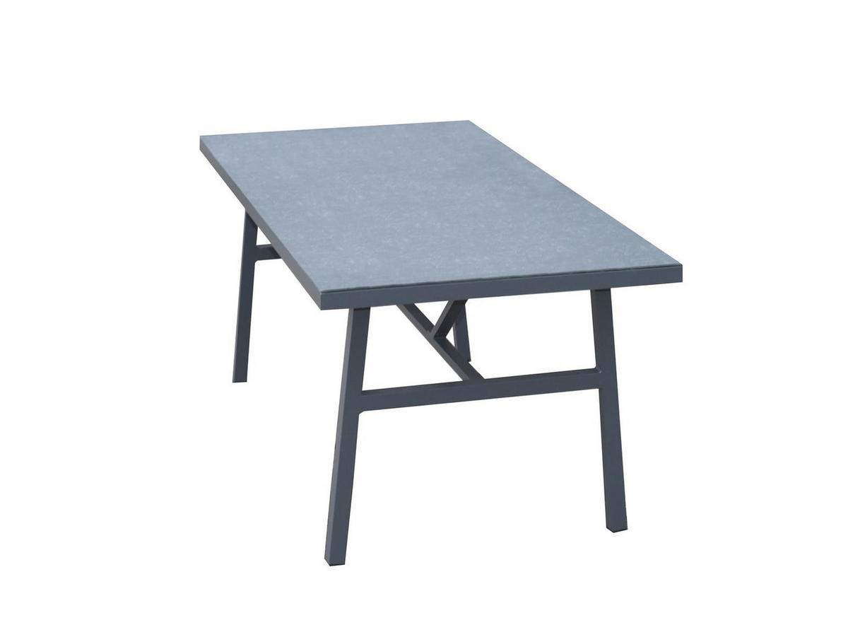 ECKLOUNGE-SET San Menaio Grau Aluminium für 8 Personen - Grau, Kunststoff - Green Spirit