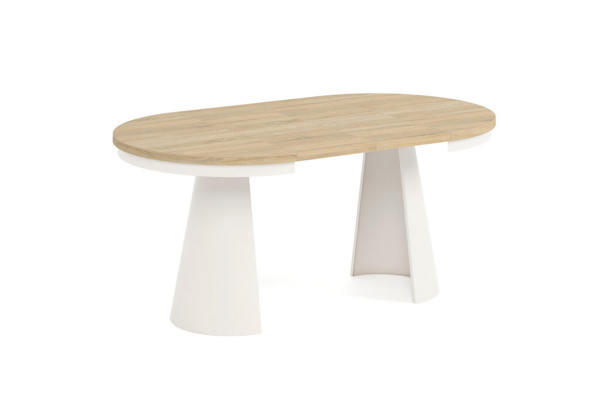 ESSTISCH CALMA Bis - Kaschmir/Beige, Holzwerkstoff/Metall (100/100/76cm) - Meblini