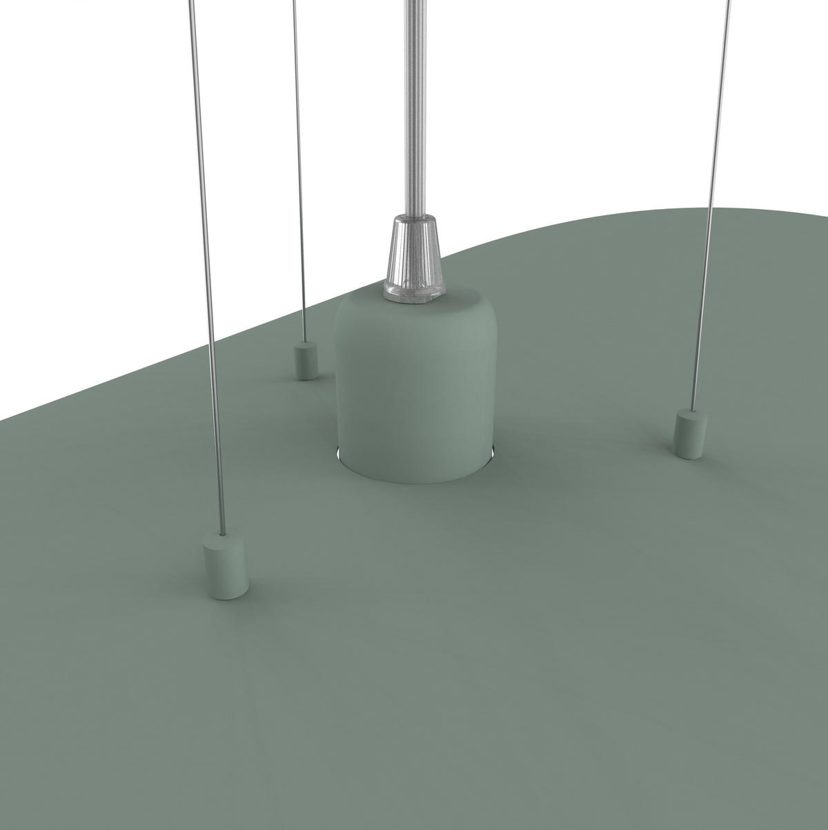 HÄNGELEUCHTE - Grün, Metall (90/90/120cm) - Lumicom