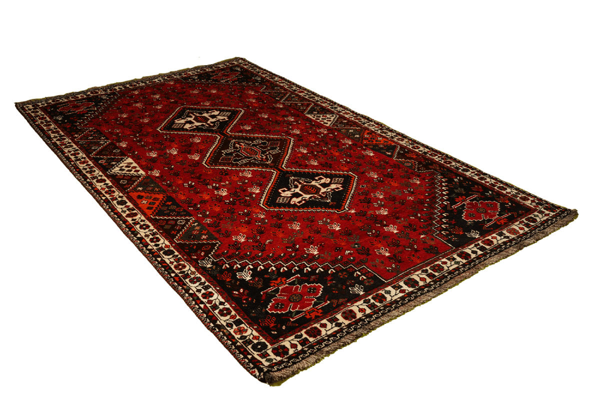 ORIENTTEPPICH handgeknüpft Gashgai Rot 270/165 cm Schurwolle - Rot, Textil (165/270cm) - Looma