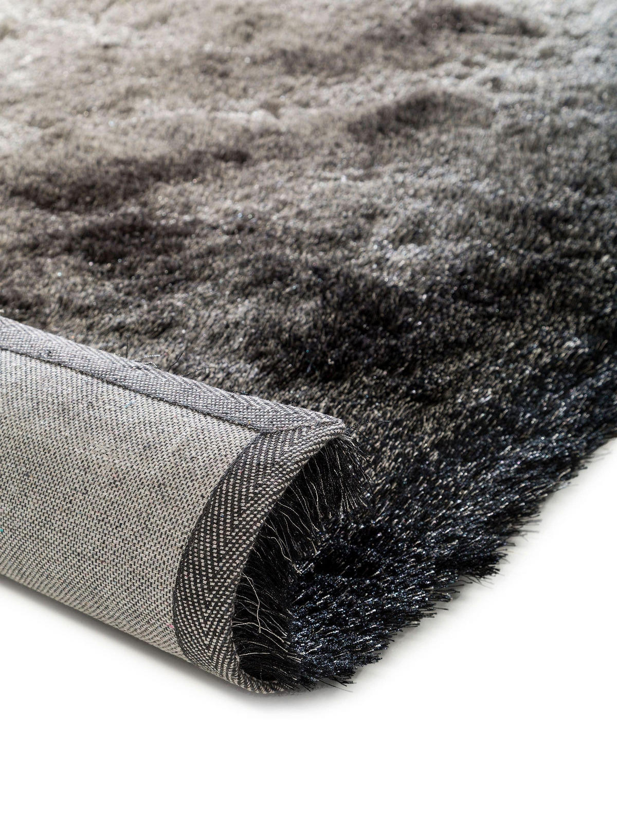 HOCHFLORTEPPICH Whisper Anthrazit/Grau 140x200 cm - Anthrazit, Textil (140/200cm) - benuta Nest