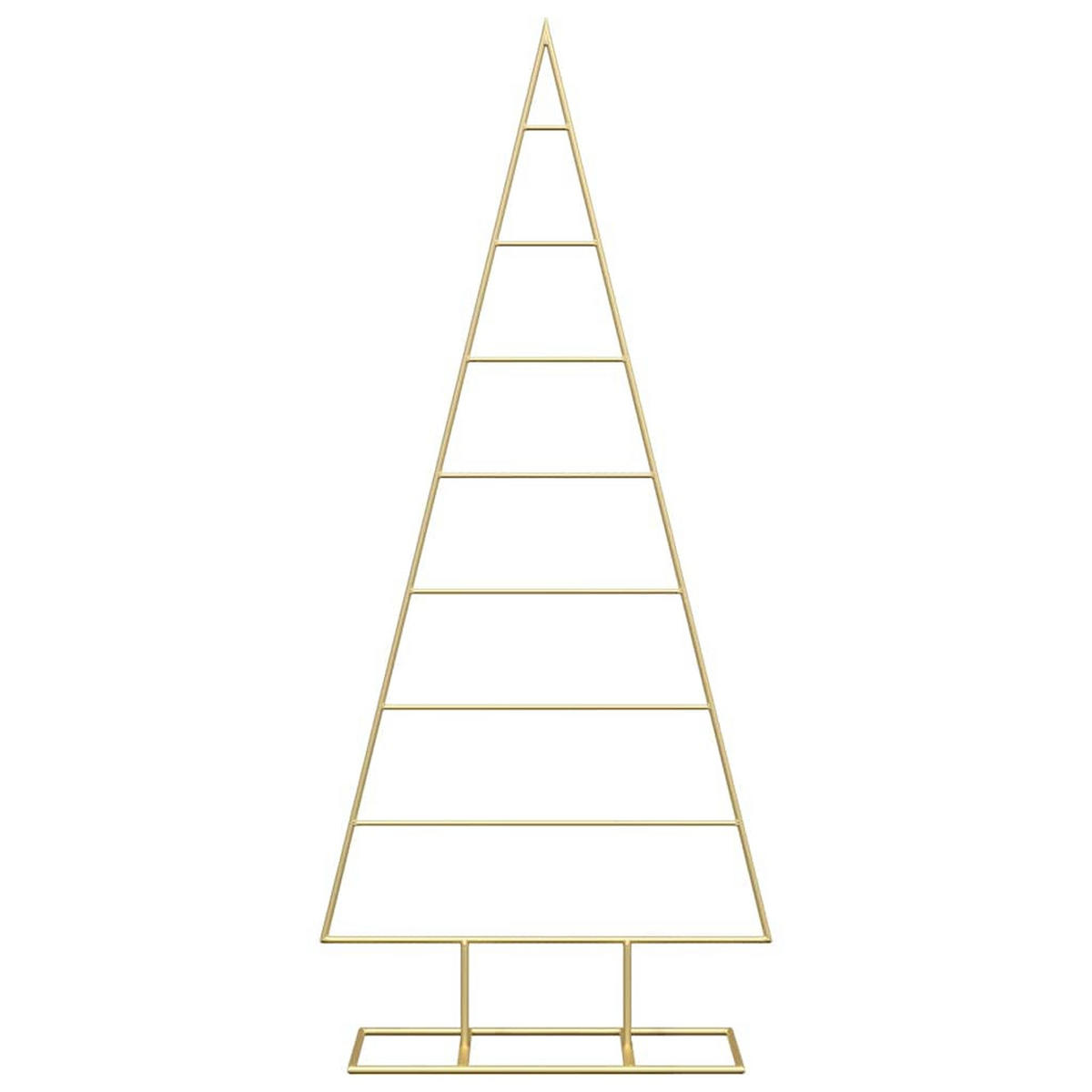 WEIHNACHTSBAUM Metall Gold 125 Cm Pulverbeschichteter Stahl - Goldfarben, Metall (125cm) - vidaXL