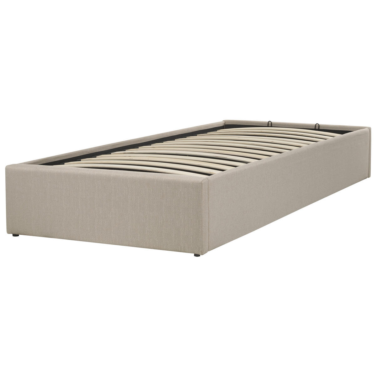 POLSTERBETT 90/200cm Beige Dinan - Beige, Textil (90/200cm) - Beliani