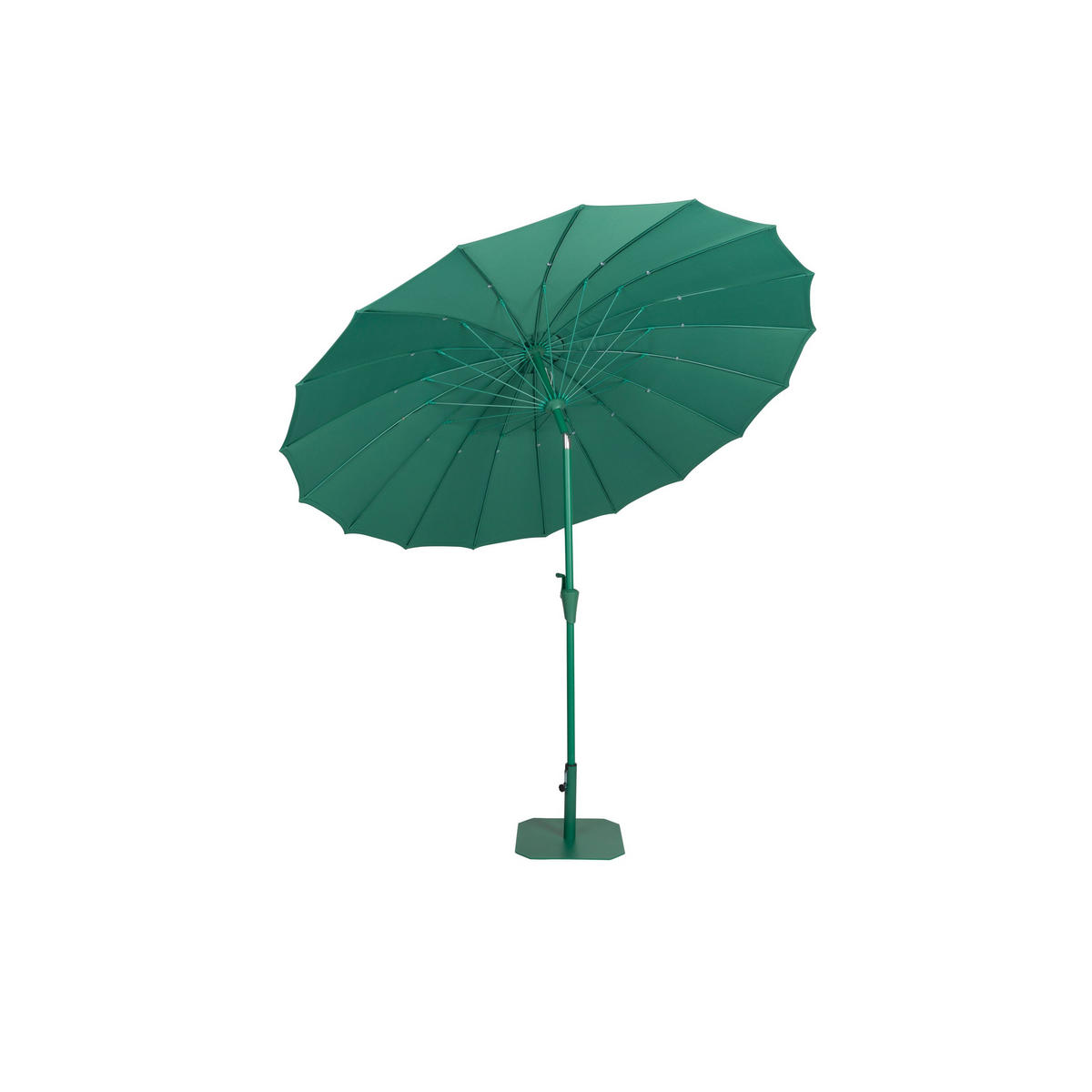 SONNENSCHIRM Sunshine Set Grün - Grün, Kunststoff (250/250cm) - Zuiver