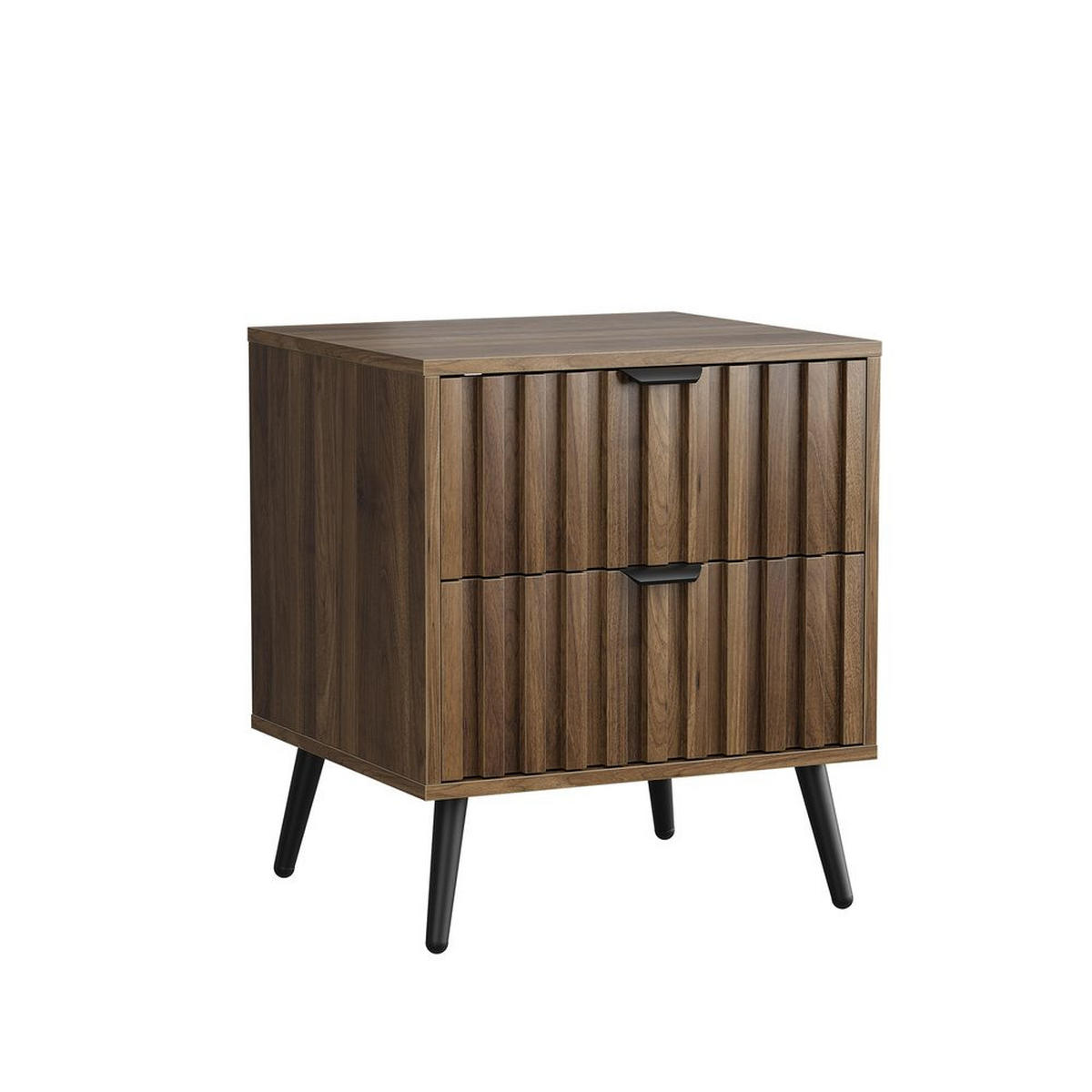 NACHTISCH WALNUSS, 2 SCHUBLADEN, EINGELASSEN, MULTIROOM - Baltimorefarben, Holzwerkstoff (40/53/45cm)