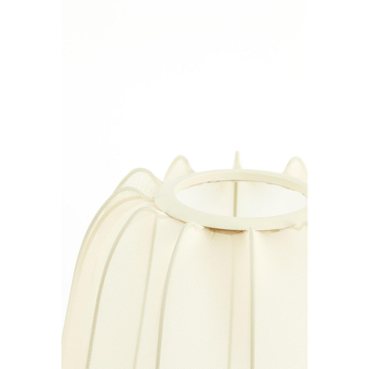 TISCHLAMPE Plumeria Braun Ø34/60 cm - Beige, Textil (34/34/60cm) - Light & Living