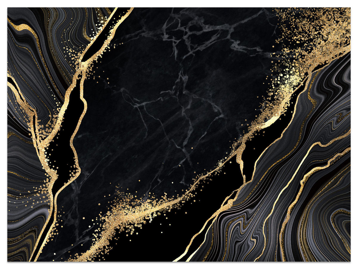 FOTOTAPETE Abstrakter Marmor Muster Glamour 350x256 - Gelb/Beige, Papier (350/256cm) - Muralo