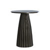 BEISTELLTISCH Veglia Braun Ø45/56 cm - Dunkelbraun, Metall (45/45/56cm) - Light & Living