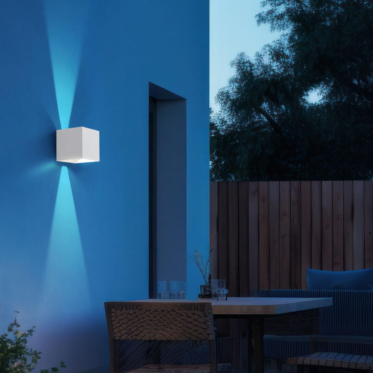 LED WANDLEUCHTE Veronika Aluminium Weiß - Weiß, Metall (10/10/10cm) - Globo Lighting