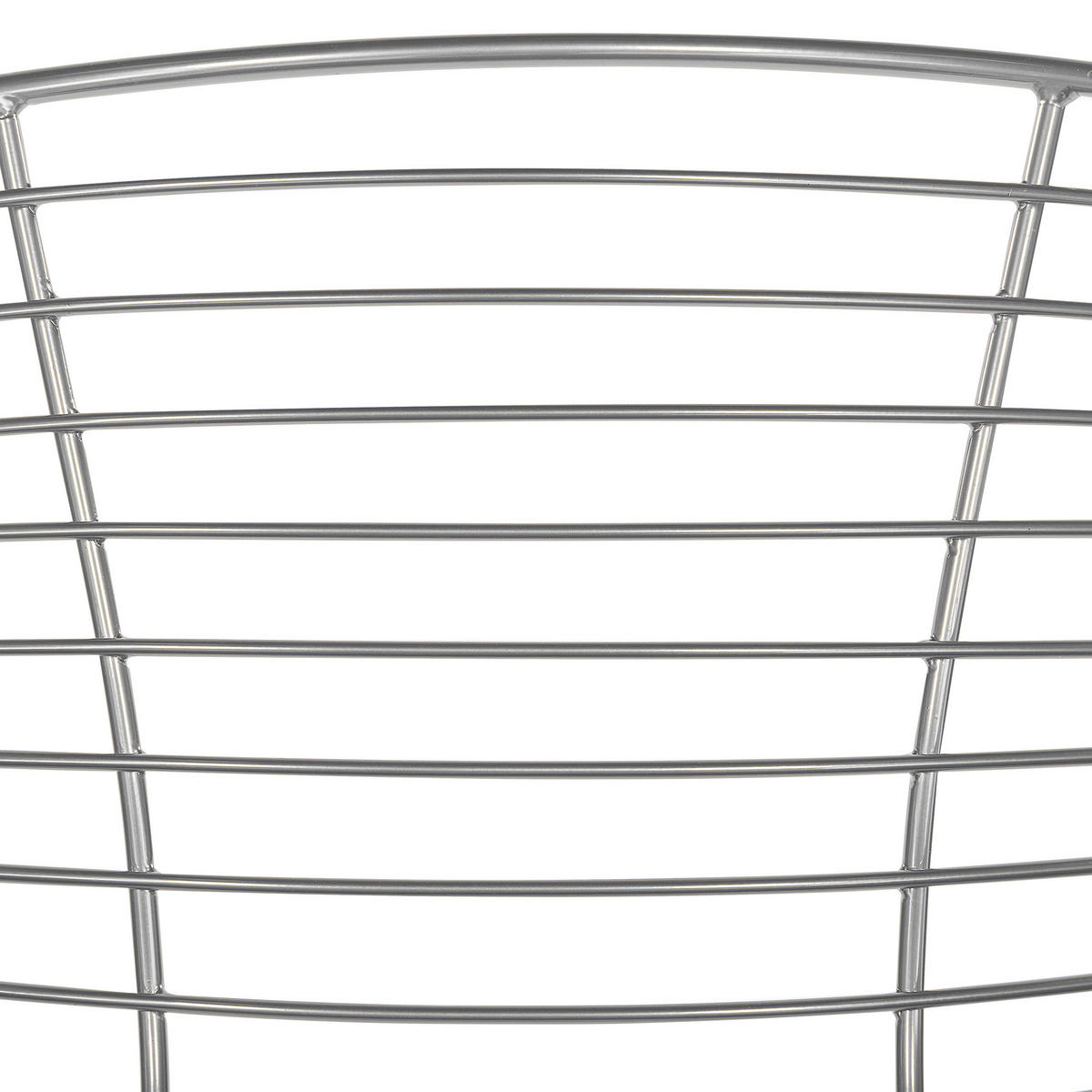 METALLSTUHL 2er-Set Silber Hoback - Silberfarben, Textil/Metall (60/79/56cm) - Beliani