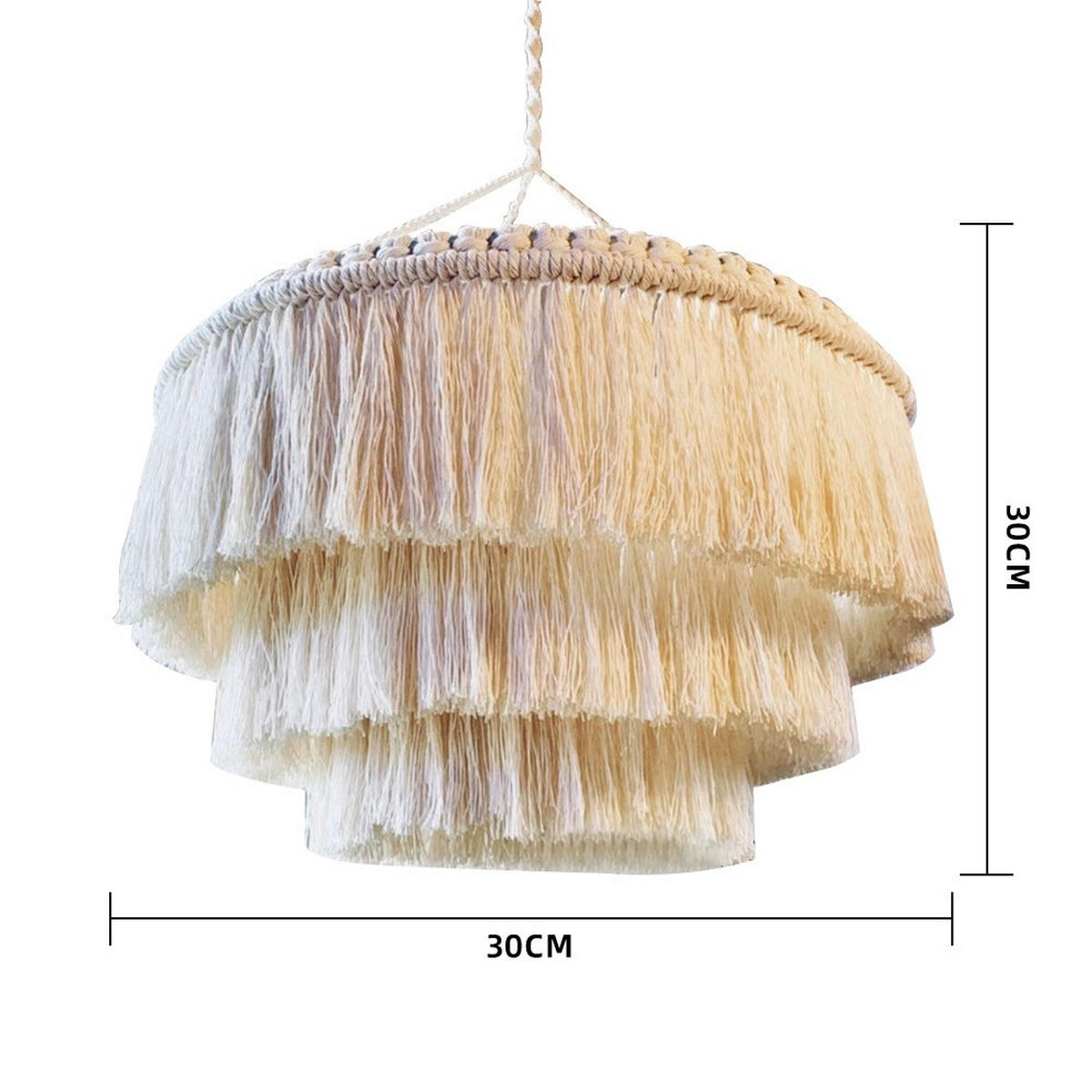LAMPENSCHIRM Baumwolle 30 cm - Weiß, Textil (30/30/30cm) - Weltevree