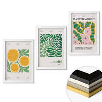 WANDBILDER 3er-Set - 20x30 cm Weißer Rahmen - Pastellfarbene Frucht- und Pflanzenmotive - Weiß, Kunststoff (20/30cm) - ArtPrintCave