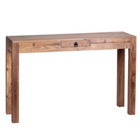 KONSOLENTISCH Massivholz Schublade Landhausstil MUMBAI, Akazie 40x120x70 cm - Akaziefarben, Holz (120/40/70cm) - KADIMA DESIGN