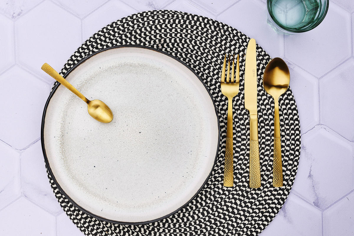 LÖFFEL 6er-Set Finn - Gold - Goldfarben, Metall - Björn