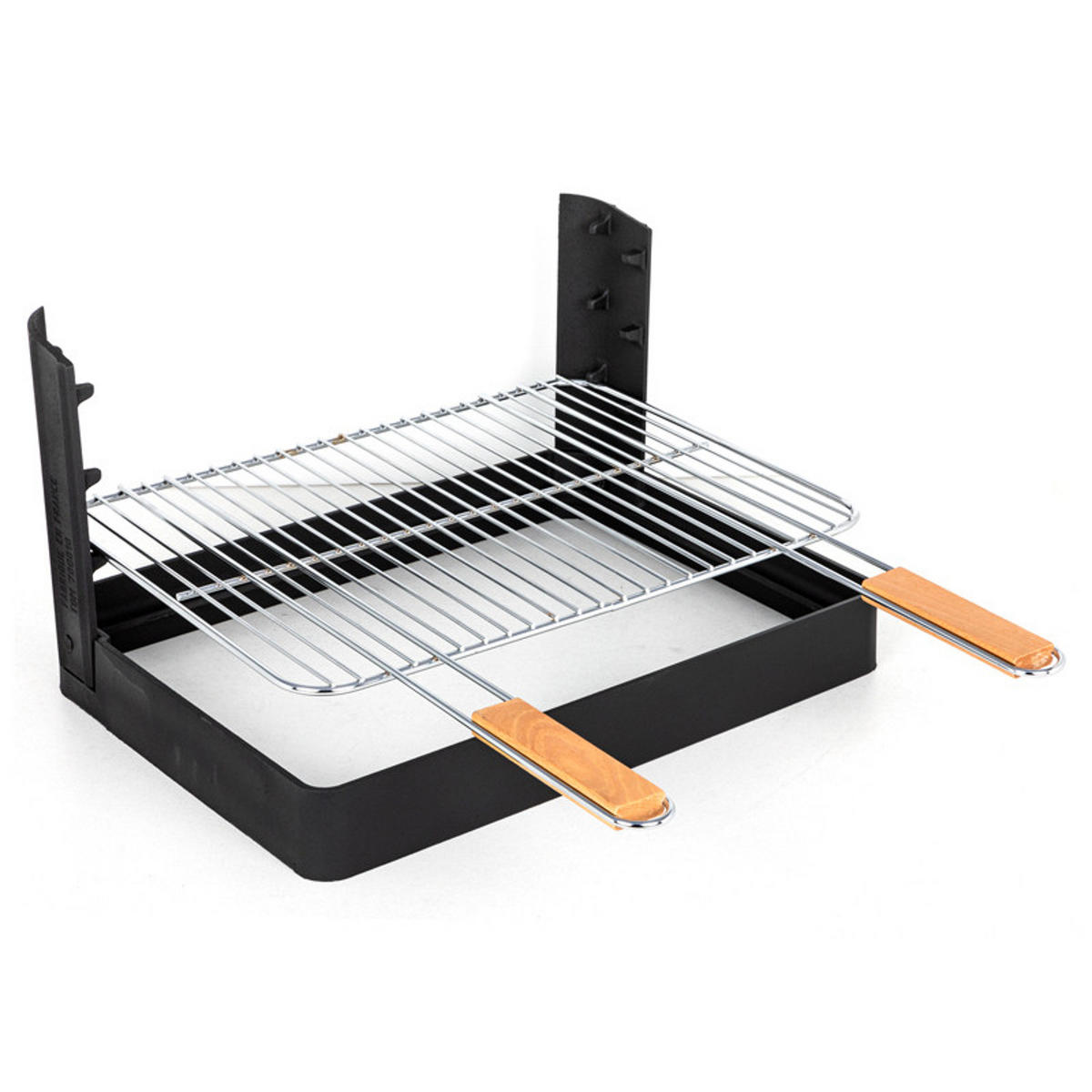 HOLZKOHLEGRILL Grilloir Schwarz - Schwarz, Metall (57.5/26.5/48.5cm) - Somagic