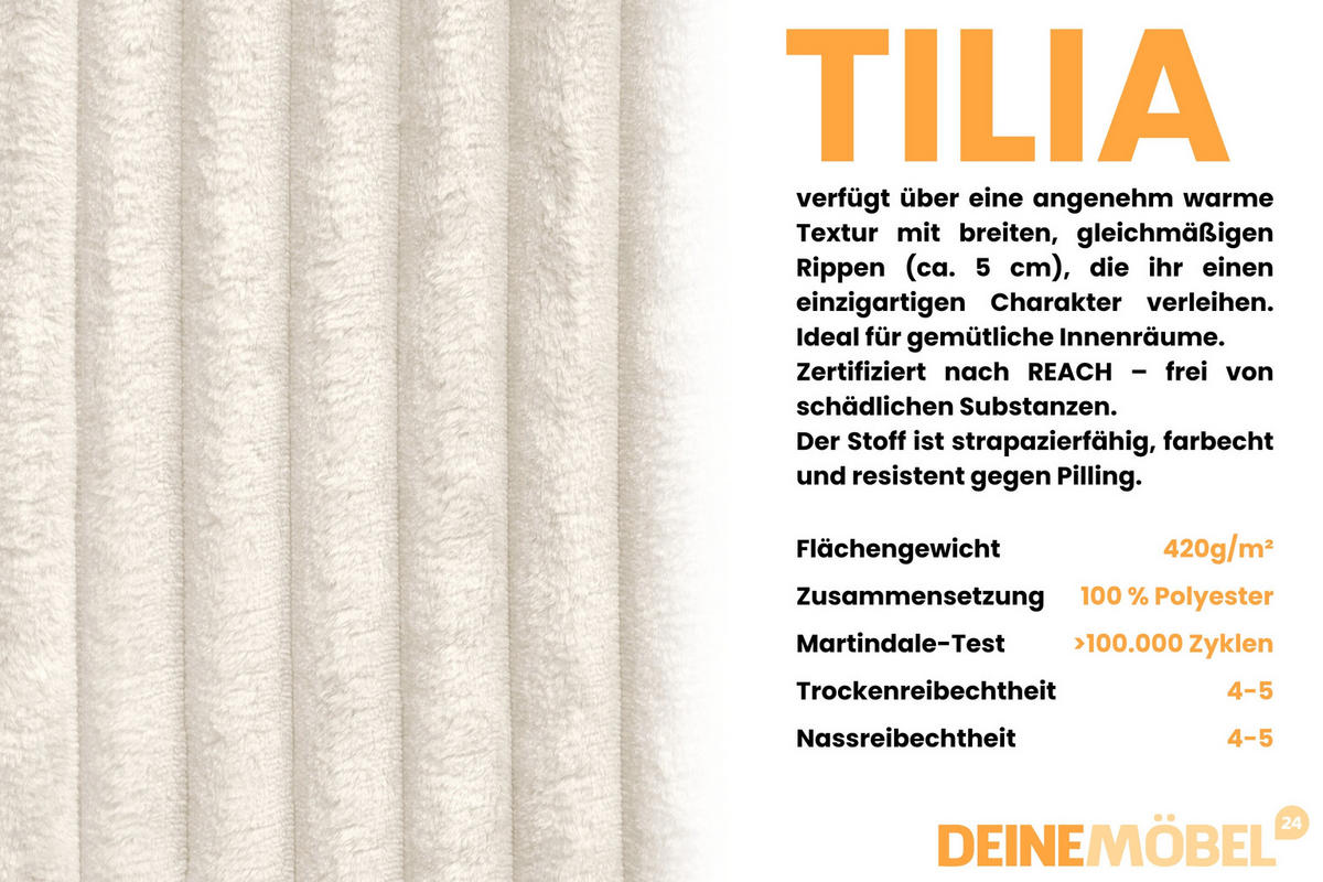 BOXBETT DUBAI 200/200 in Creme H4 - Creme, Holz/Holzwerkstoff (200/200cm) - Deine Möbel 24