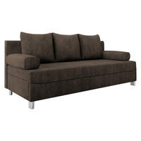 SCHLAFSOFA Dover - Chromfarben/Dunkelbraun, Holz/Kunststoff (192/86/80cm) - MIRJAN24