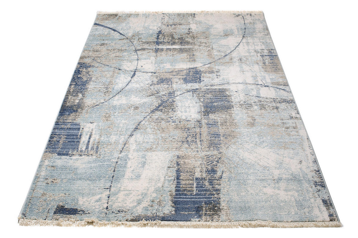 TEPPICH RIVIOLI Hellblau 120/170 cm - Hellblau, Textil (120/170cm) - Tapiso