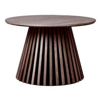COUCHTISCH Osaka Eichenfurnier ø70x45 cm Geräuchert - Naturfarben, Holz (70/70/45cm) - tinkaro