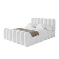 POLSTERBETT mit Bettkasten, Fußteil und Lattenrost, Boxbett ohne Matratze - SENA-Z 180x200 Weiß - Weiß, Holzwerkstoff/Textil (180/200cm) - ALTDECOR