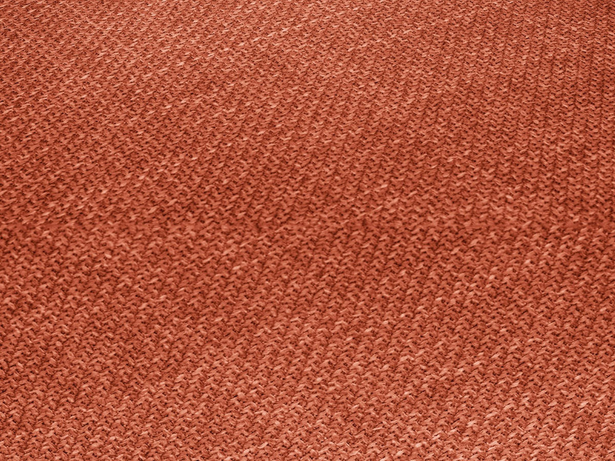 SOFA Ruby aus strukturiertem Stoff koralle 4 Sitzplätze - Koralle, Textil (302/69/93cm) - Micadoni