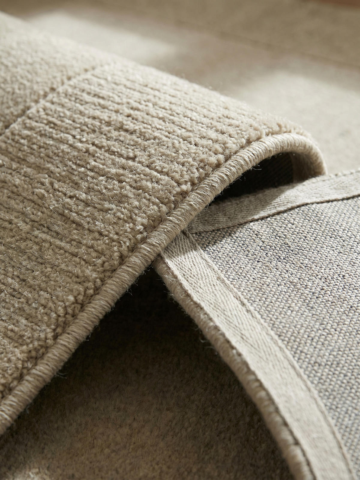 WOLLTEPPICH MOLE, einfarbig, Natur, 60 x 230 cm - Beige, Textil (60/230cm) - KADIMA DESIGN