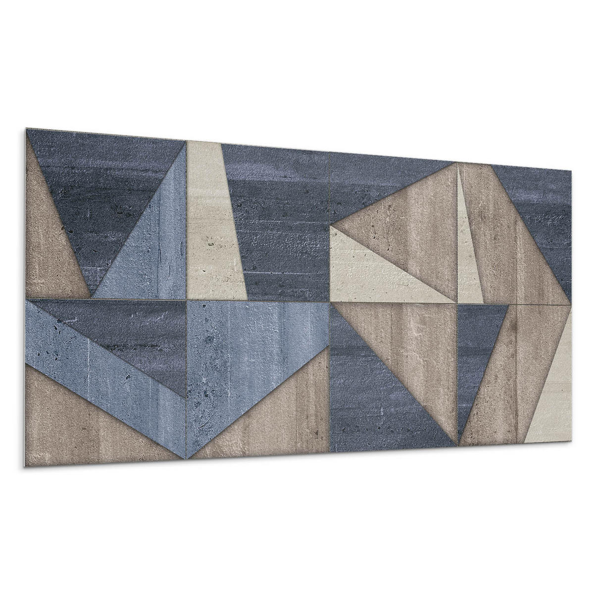 WANDPANEEL 10x 40x20 cm selbstklebend Urbanite - Zinkfarben, Kunststoff (20/1.6/40cm) - Wallfluent