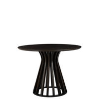 TISCH ELI - Holz - Schwarz - Schwarz, Holz (110/110/76cm) - J-Line