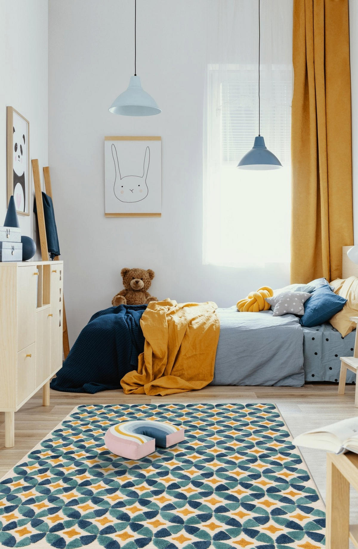 TEPPICH für Innen und Außen blau - Blau, Textil (160/230cm) - AFK Living