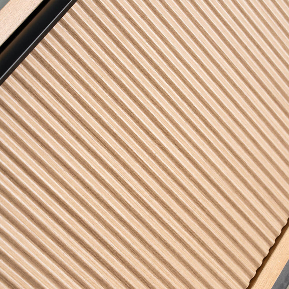 TV-SCHRANK NYLA - Natur/Schwarz, 160 x 43 cm - Naturfarben, Holzwerkstoff (160/43/42cm) - Home Deluxe